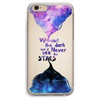 CaseCompany Stars quote: iPhone 6 Plus / 6S Plus Transparant Hoesje