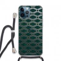 CaseCompany Moroccan tiles: iPhone 13 Pro Max Transparant Hoesje met koord