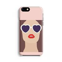 CaseCompany Red lips: Volledig Geprint iPhone 7 Hoesje