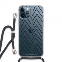 CaseCompany Marrakech Arrows: iPhone 13 Pro Max Transparant Hoesje met koord