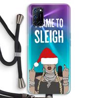 CaseCompany Came To Sleigh: Oppo A92 Transparant Hoesje met koord