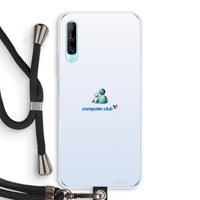 CaseCompany MSN: Huawei P Smart Pro Transparant Hoesje met koord