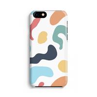CaseCompany Memphis Shapes Blue: Volledig Geprint iPhone 7 Hoesje