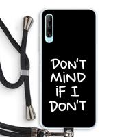 CaseCompany Don't Mind: Huawei P Smart Pro Transparant Hoesje met koord