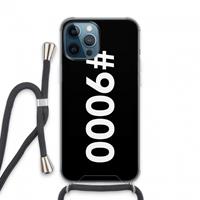 CaseCompany 9000: iPhone 13 Pro Max Transparant Hoesje met koord