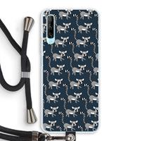 CaseCompany Makis: Huawei P Smart Pro Transparant Hoesje met koord