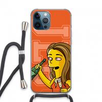 CaseCompany Jamie Lee Simpson: iPhone 13 Pro Max Transparant Hoesje met koord