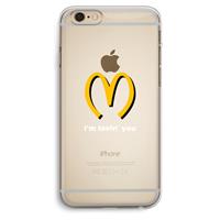 CaseCompany I'm lovin' you: iPhone 6 Plus / 6S Plus Transparant Hoesje
