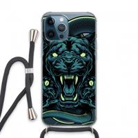 CaseCompany Cougar and Vipers: iPhone 13 Pro Max Transparant Hoesje met koord
