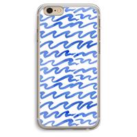 CaseCompany Blauwe golven: iPhone 6 Plus / 6S Plus Transparant Hoesje