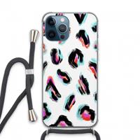 CaseCompany Cheetah color: iPhone 13 Pro Max Transparant Hoesje met koord