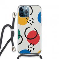 CaseCompany Illustratieve pop 3: iPhone 13 Pro Max Transparant Hoesje met koord