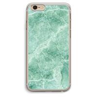 CaseCompany Groen marmer: iPhone 6 Plus / 6S Plus Transparant Hoesje