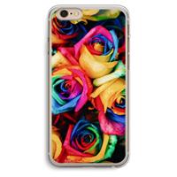 CaseCompany Neon bloemen: iPhone 6 Plus / 6S Plus Transparant Hoesje