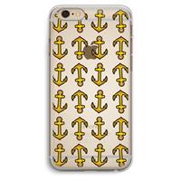 CaseCompany Musketon Anchor: iPhone 6 Plus / 6S Plus Transparant Hoesje