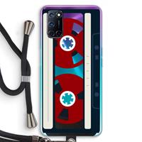 CaseCompany Here's your tape: Oppo A92 Transparant Hoesje met koord