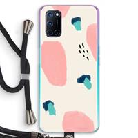 CaseCompany Monday Surprise: Oppo A92 Transparant Hoesje met koord