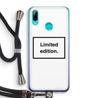 CaseCompany Limited edition: Huawei P Smart (2019) Transparant Hoesje met koord