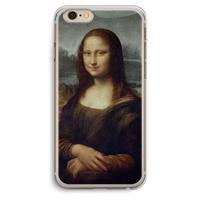 CaseCompany Mona Lisa: iPhone 6 Plus / 6S Plus Transparant Hoesje