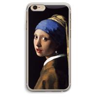 CaseCompany The Pearl Earring: iPhone 6 Plus / 6S Plus Transparant Hoesje
