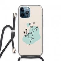 CaseCompany Love your petals: iPhone 13 Pro Max Transparant Hoesje met koord