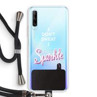 CaseCompany Sparkle quote: Huawei P Smart Pro Transparant Hoesje met koord