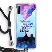 CaseCompany Stars quote: Huawei P Smart Pro Transparant Hoesje met koord