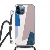 CaseCompany Lapis: iPhone 13 Pro Max Transparant Hoesje met koord