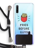 CaseCompany Fries before guys: Huawei P Smart Pro Transparant Hoesje met koord
