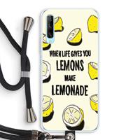 CaseCompany Lemonade: Huawei P Smart Pro Transparant Hoesje met koord