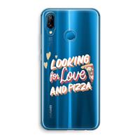 CaseCompany Pizza is the answer: Huawei P20 Lite Transparant Hoesje