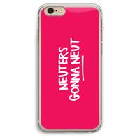 CaseCompany Neuters (roze): iPhone 6 Plus / 6S Plus Transparant Hoesje