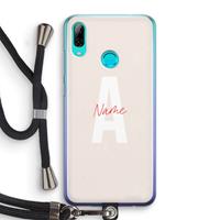 CaseCompany Strawberry Milkshake: Huawei P Smart (2019) Transparant Hoesje met koord