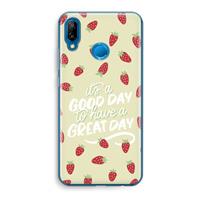 CaseCompany Don't forget to have a great day: Huawei P20 Lite Transparant Hoesje