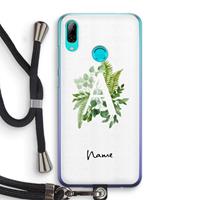 CaseCompany Green Brush: Huawei P Smart (2019) Transparant Hoesje met koord