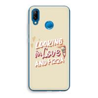 CaseCompany Pizza is the answer: Huawei P20 Lite Transparant Hoesje