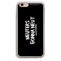 CaseCompany Neuters (zwart): iPhone 6 Plus / 6S Plus Transparant Hoesje