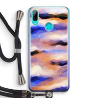 CaseCompany Donkere Wolken: Huawei P Smart (2019) Transparant Hoesje met koord