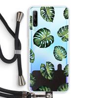 CaseCompany Tropische bladeren: Huawei P Smart Pro Transparant Hoesje met koord