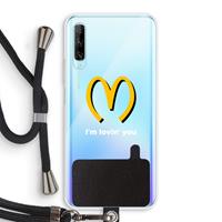 CaseCompany I'm lovin' you: Huawei P Smart Pro Transparant Hoesje met koord