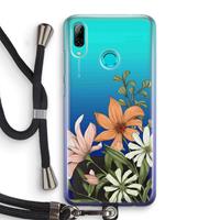 CaseCompany Floral bouquet: Huawei P Smart (2019) Transparant Hoesje met koord
