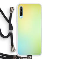 CaseCompany Minty mist pastel: Huawei P Smart Pro Transparant Hoesje met koord