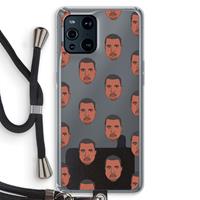 CaseCompany Kanye Call Me℃: Oppo Find X3 Transparant Hoesje met koord