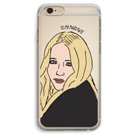 CaseCompany Mary Kate: iPhone 6 Plus / 6S Plus Transparant Hoesje