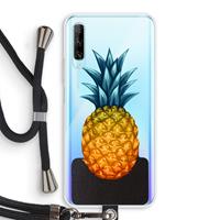 CaseCompany Grote ananas: Huawei P Smart Pro Transparant Hoesje met koord