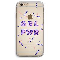CaseCompany GRL PWR: iPhone 6 Plus / 6S Plus Transparant Hoesje