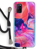 CaseCompany Earth And Ocean: Oppo A92 Transparant Hoesje met koord