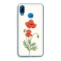 CaseCompany Red poppy: Huawei P20 Lite Transparant Hoesje