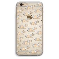CaseCompany Ponys: iPhone 6 Plus / 6S Plus Transparant Hoesje