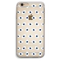CaseCompany Eyes pattern: iPhone 6 Plus / 6S Plus Transparant Hoesje